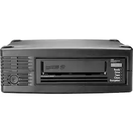 HP - HPE StoreEver LTO-9 Ultrium 45000 External Tape Drive - LTO-9 - 18 TB (Native)/45 TB (Compressed) - 12Gb/s SAS - 5.25"