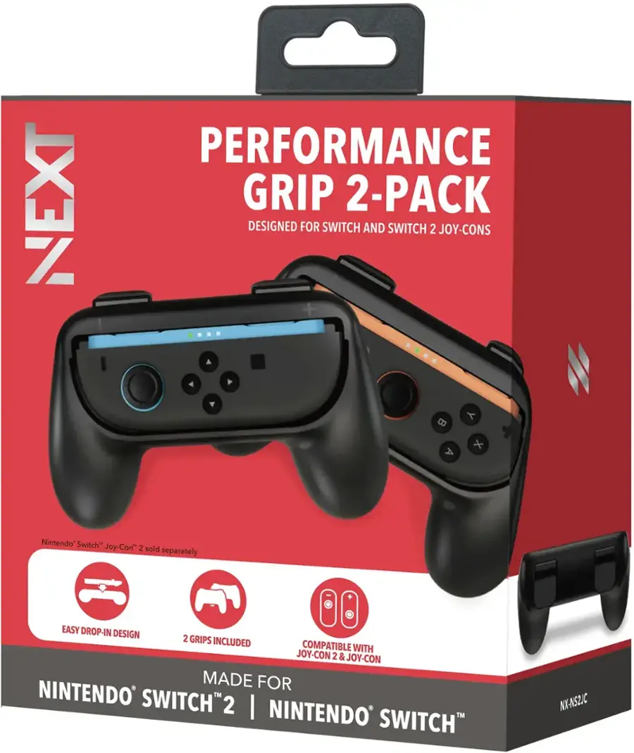 NEXT Performance Grip 2 Pack for Switch 2 Joy Con 2 and Switch Joy Cons