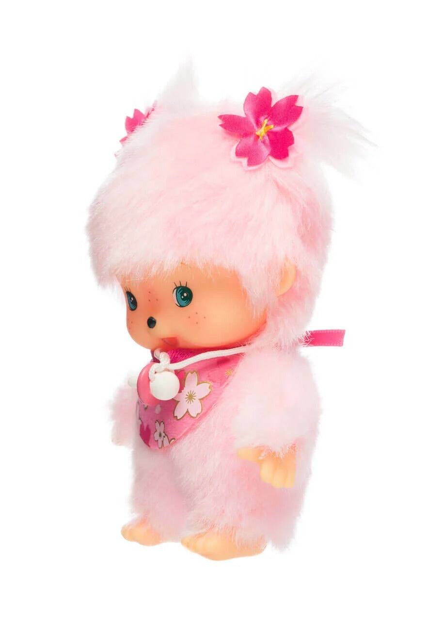 Alt View 4. Monchhichi - Monchhichi: Classic Bebichhichi - Sakura Cherry Blossom Plush.