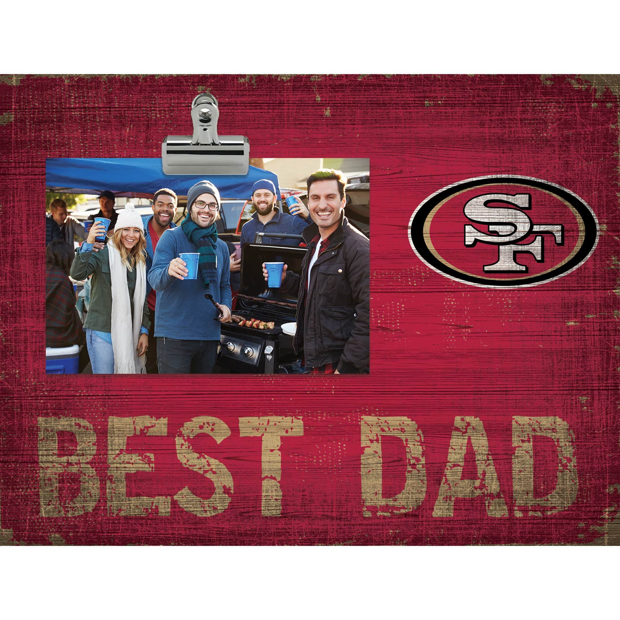 Fan Creations - San Francisco 49ers 8'' x 10.5'' Best Dad Clip Frame - Multicolor price history on PriceWatchPro