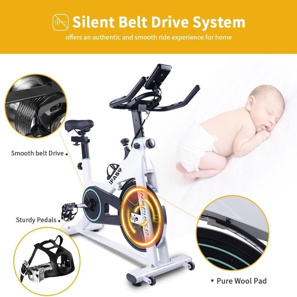 Silent Belt Drive System offers an authentic and smooth ride experience for home

- Smooth belt Drive
- Sturdy Pedals
- Pure Wool Pad