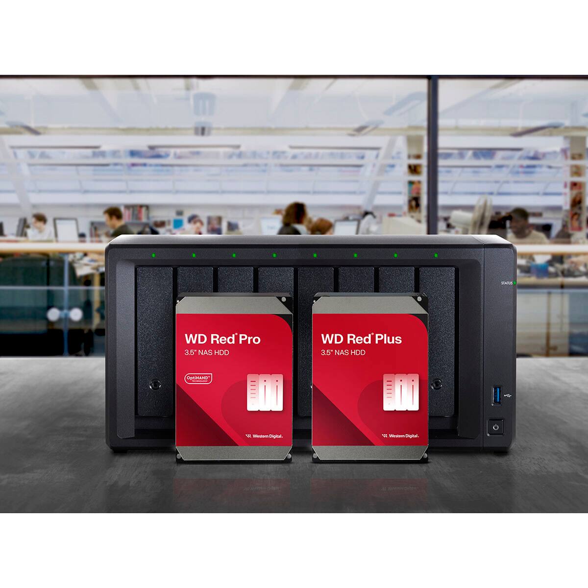 WD Red Pro 3.5" NAS HDD  
WD Red Plus 3.5" NAS HDD