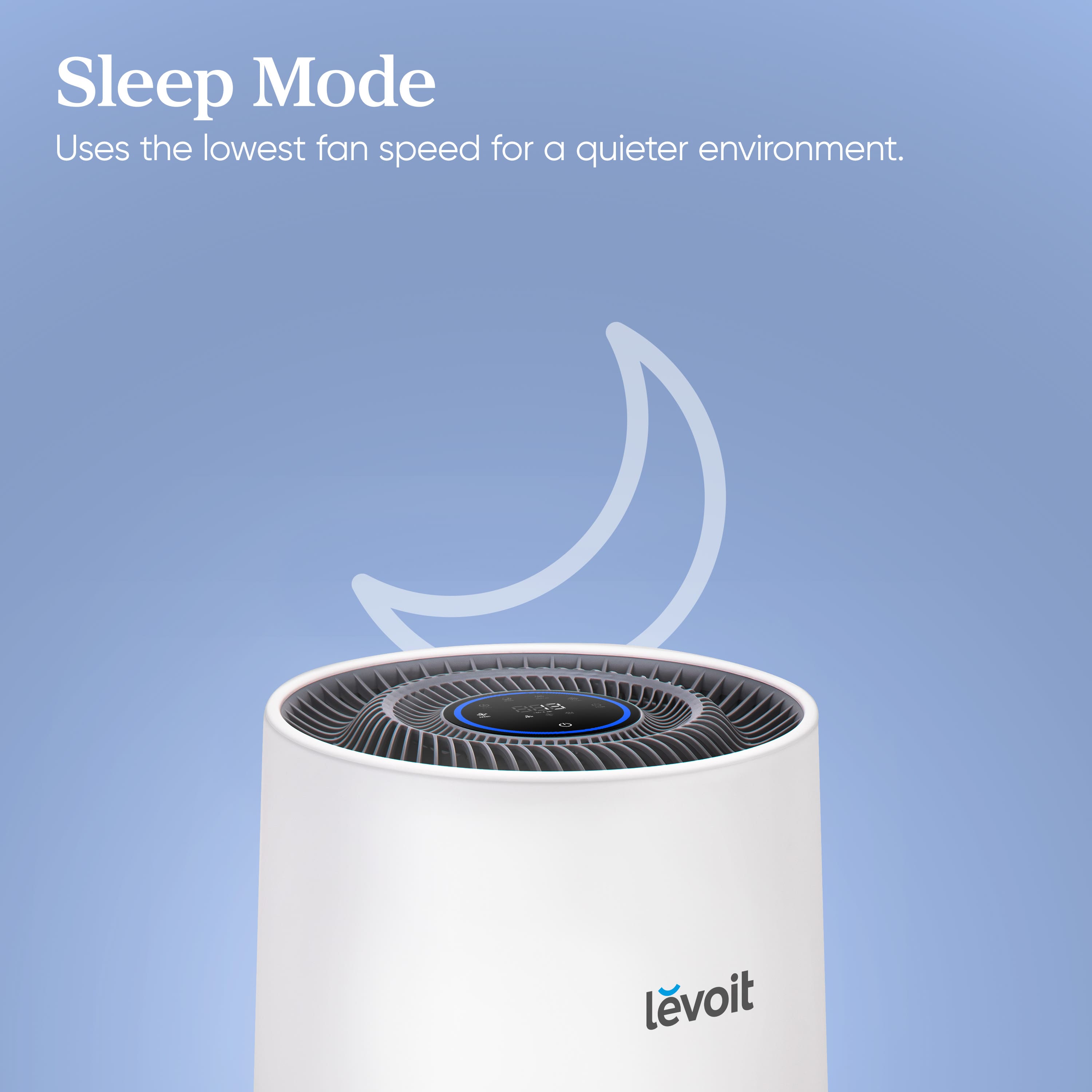 Sleep Mode uses the lowest fan speed for a quieter environment. - Levovoit