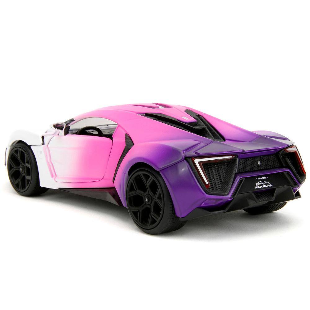 Alt View 1. Jada - Lykan Hypersport White Pink and Purple Gradient "Pink Slips" Series 1/24 - White Pink and Purple Gradient.