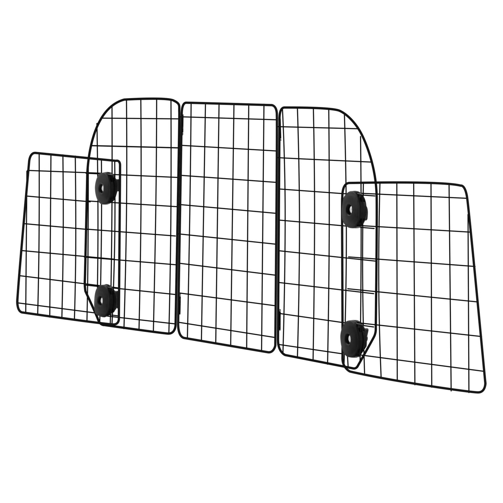 Alt View 5. VEVOR - Dog Car Barrier, 38.5"-61.6" Adjustable Car Divider for Trunk Cargo Area, Universal-Fit Back Seat Heavy-Duty Wire Mesh.