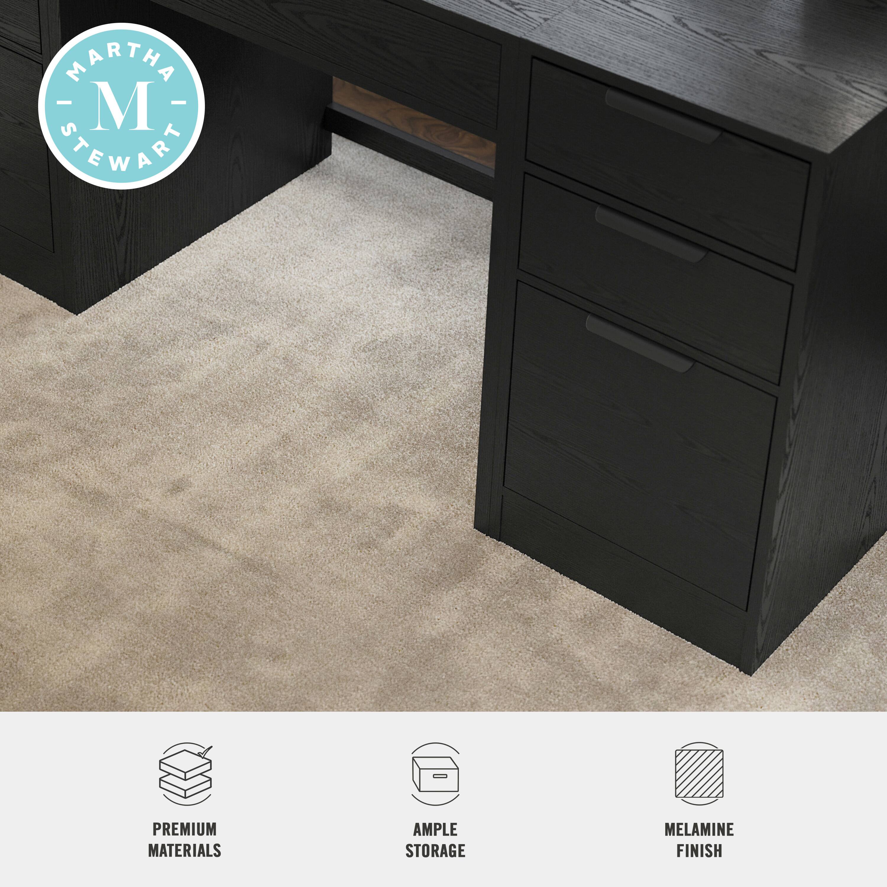 MARTHA STEWART PREMIUM MATERIALS AMPLE STORAGE MELAMINE FINISH