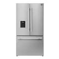 Forno Appliances - 36 in. Wide Aosta 22.4 Cu. Ft. French Door Refrigerator with Automatic Ice Maker - Stainless Steel