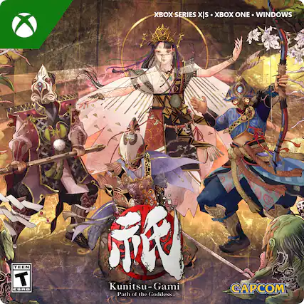 XBOX SERIES X|S ONE WINDOWS TEEN T ESRB Kunitsu-Gami Path of the Goddess CAPCOM - T (Teen 13+)