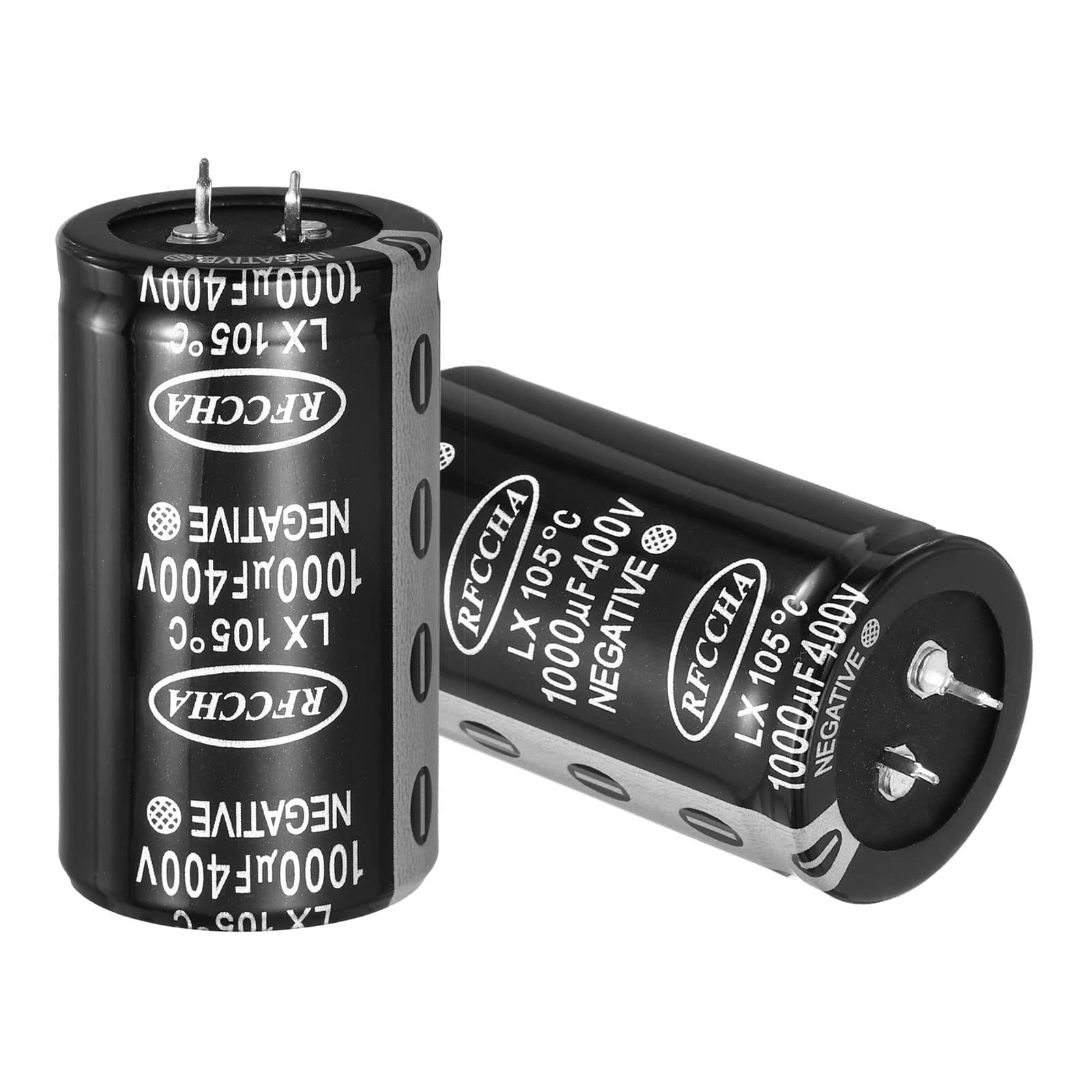 Unique Bargains - 400V 1000uF Snap-in Electrolytic Capacitor, 2pcs, 61.5x35mm, for Audio/Filter/Appliances - Black price history on PriceWatchPro