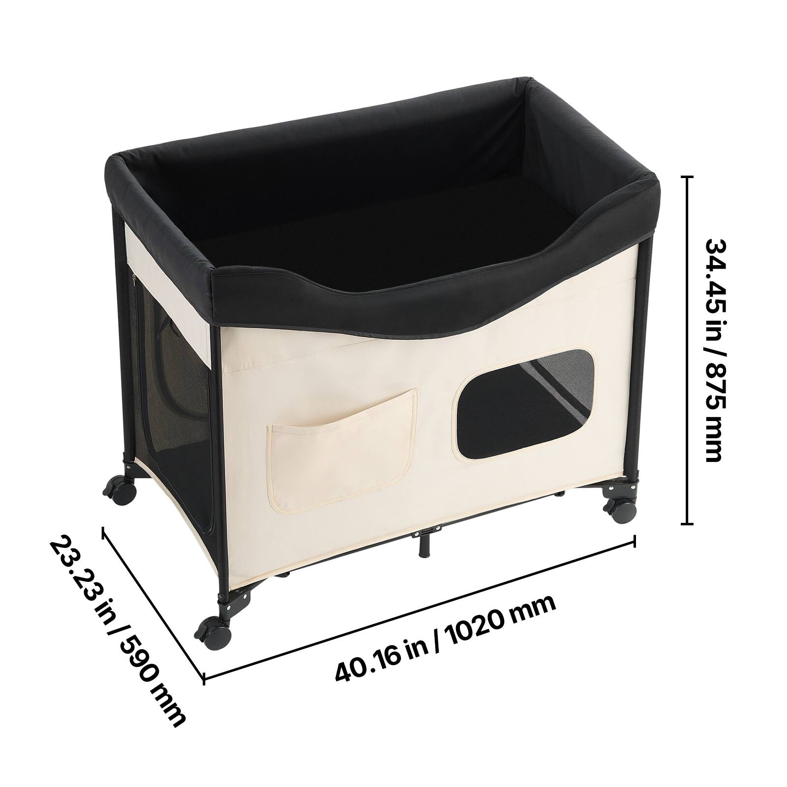 23.23 in / 590 mm  
40.16 in / 1020 mm  
34.45 in / 875 mm