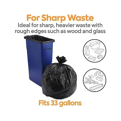 For Sharp Waste  
Ideal for sharp, heavier waste with rough edges such as wood and glass  
Fits 33 gallons