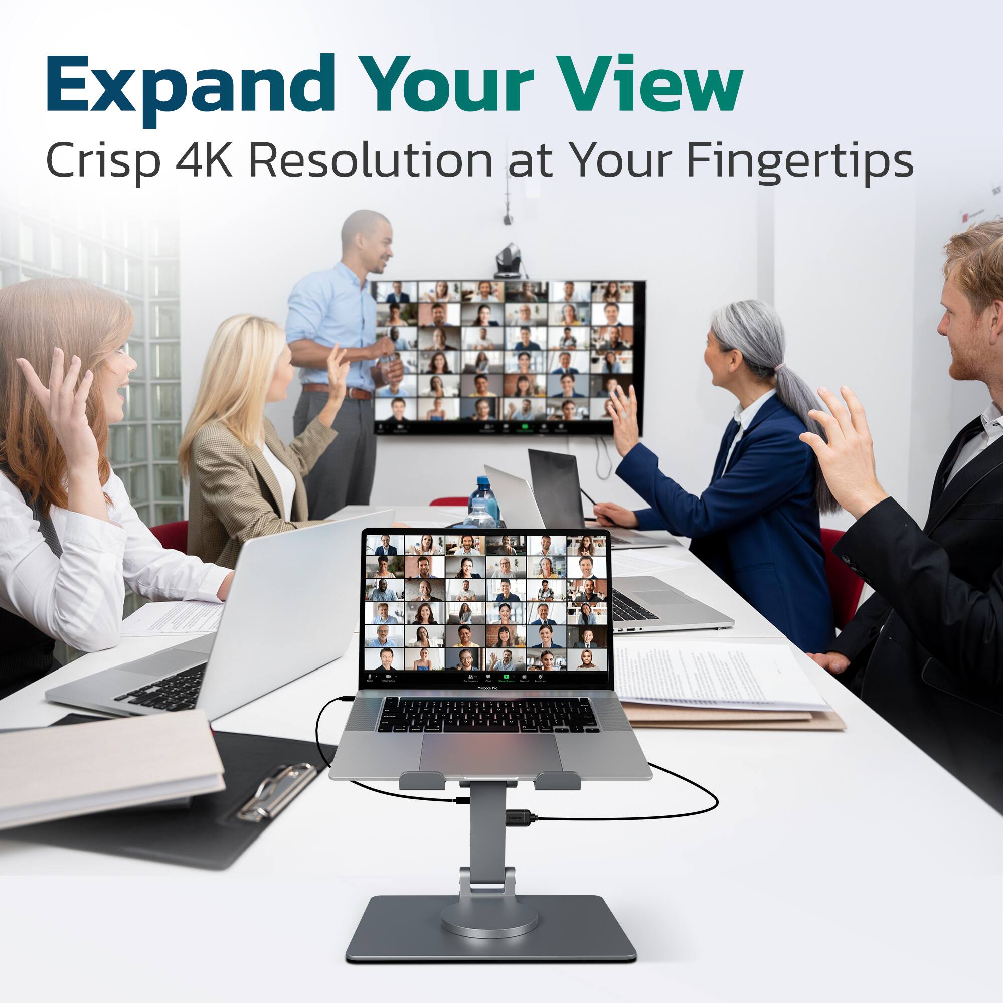 Expand Your View  
Crisp 4K Resolution at Your Fingertips
