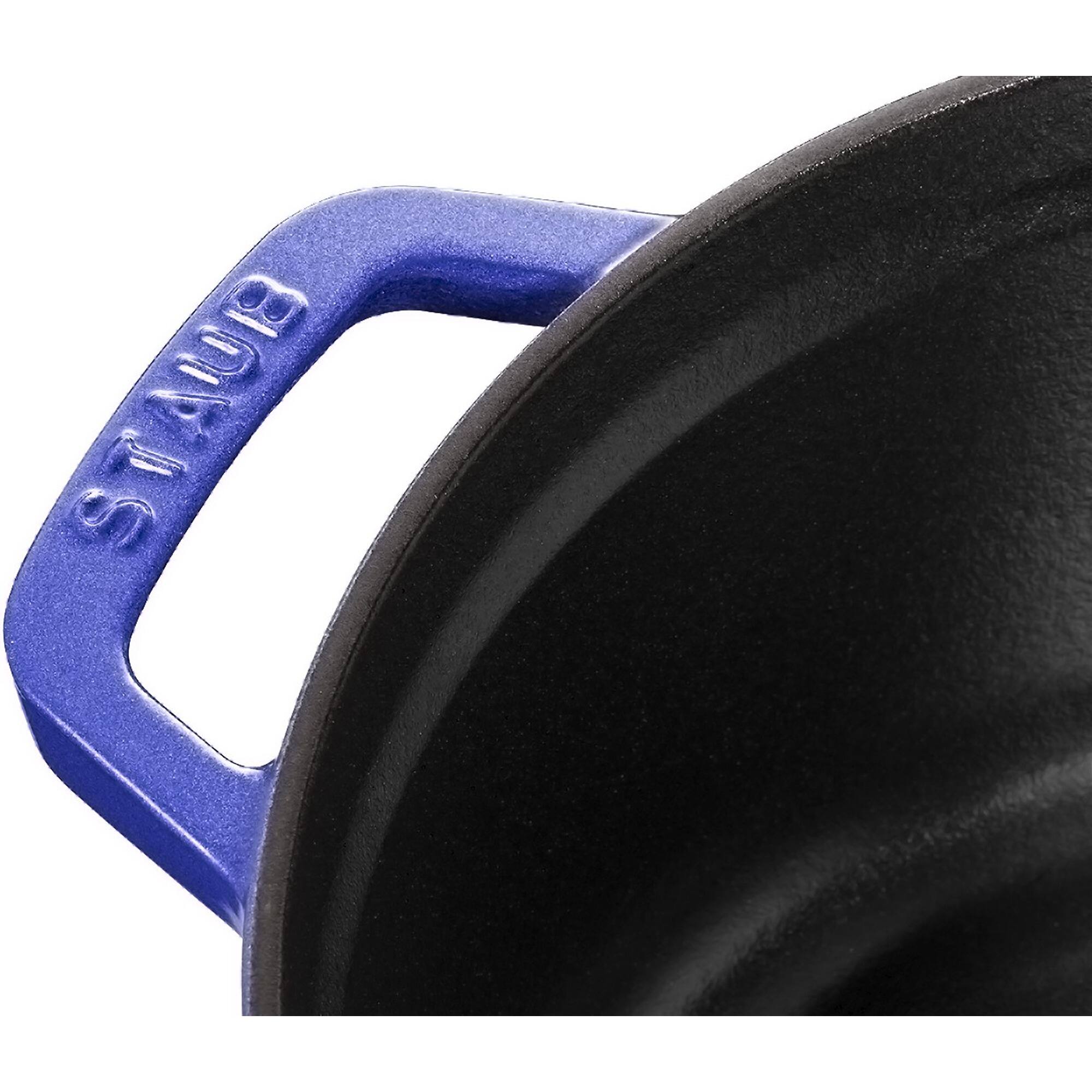 Alt View 1. Staub - Staub Cast Iron Round Dutch Oven, Made in France, 4-qt, Blueberry - Blueberry.