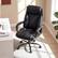 Alt View 3. Costway - Big & Tall Leather Office Chair with Adjustable High Back - Black.