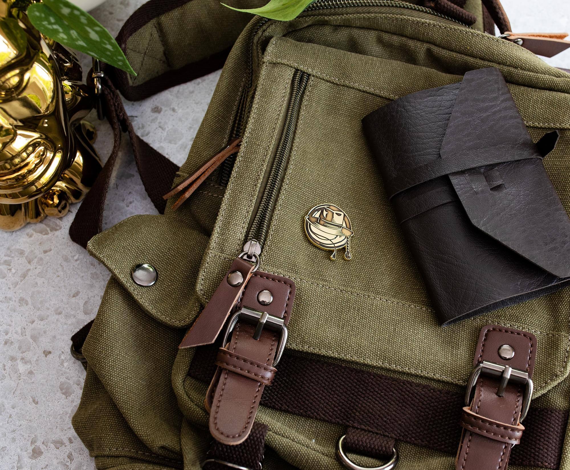 Alt View 10. SalesOne LLC - Indiana Jones and the Dial of Destiny Hat and Whip Pin | SDCC 2023 Exclusive - Brown.