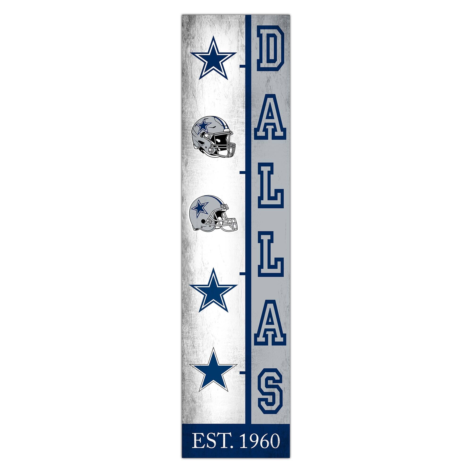 Dallas Cowboys 6" x 24" Progression Wood Sign