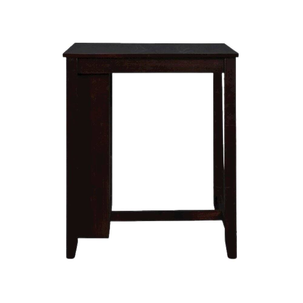 Alt View 1. FurniFact - 3-Piece Wood Storage Counter Set Ebony Brown - Brown.