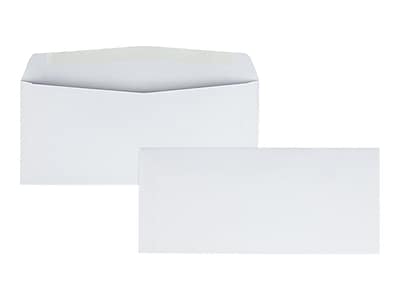 Alt View 2. Quality Park - Gummed #10 Business Envelopes, 4 1/8" x 9 1/2", 500/Box - White Wove.