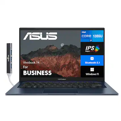 ASUS Intel Core i7 1355U
Vivobook 14 For Business
IPS Super Clear
Bluetooth 5.1
Windows 11