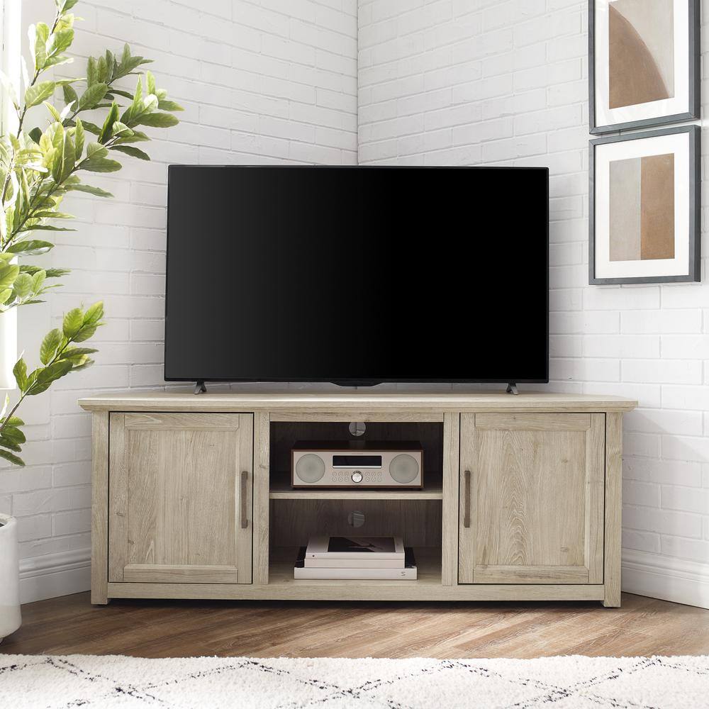 Alt View 2. Crosley Furniture - Camden Corner Tv Stand For 65+ Inch Tv - Gray.