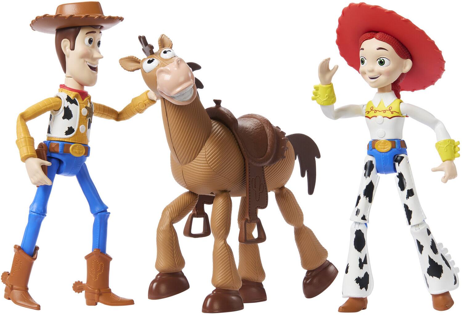 Alt View 2. Mattel - Mattel - Disney and Pixar Toy Story Storytellers Woody's Roundup Pack   - Collectibles - Multicolor.