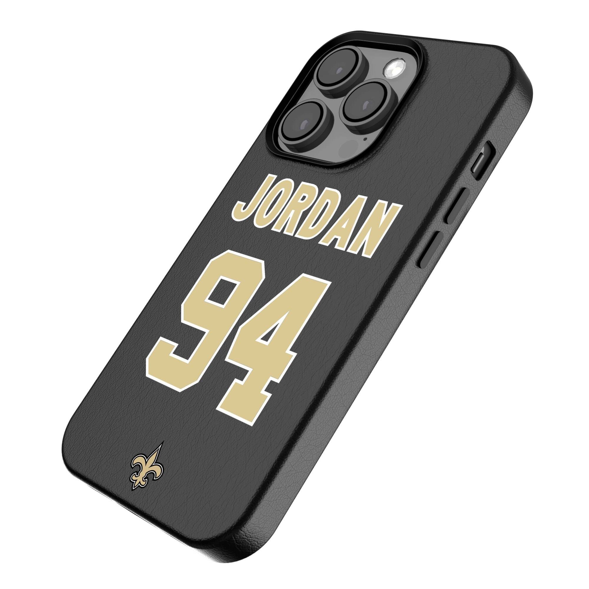 Alt View 1. Keyscaper - Cameron Jordan-Black New Orleans Saints iPhone Magnetic Bump Case - 16 - Black.