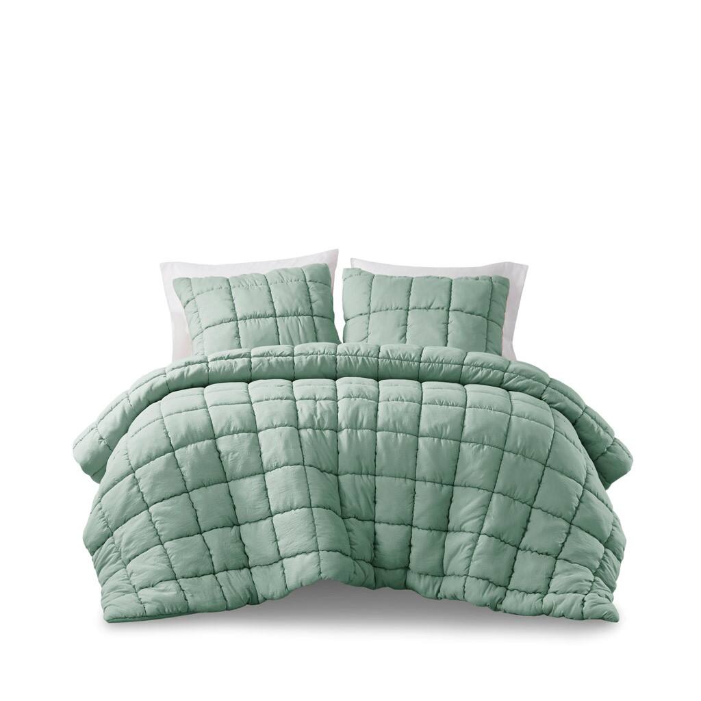 Front. Gracie Mills - Gracie Mills 3-PC Wonderland Comforter Mini Set - Sage.