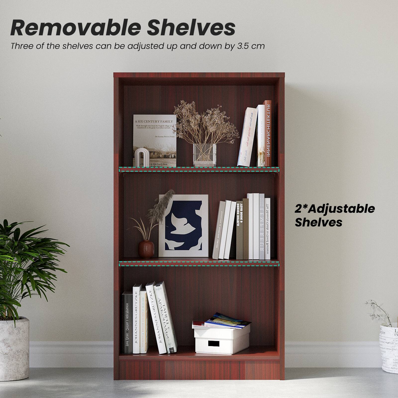 Removable Shelves  
Three of the shelves can be adjusted up and down by 3.5 cm  

2* Adjustable Shelves