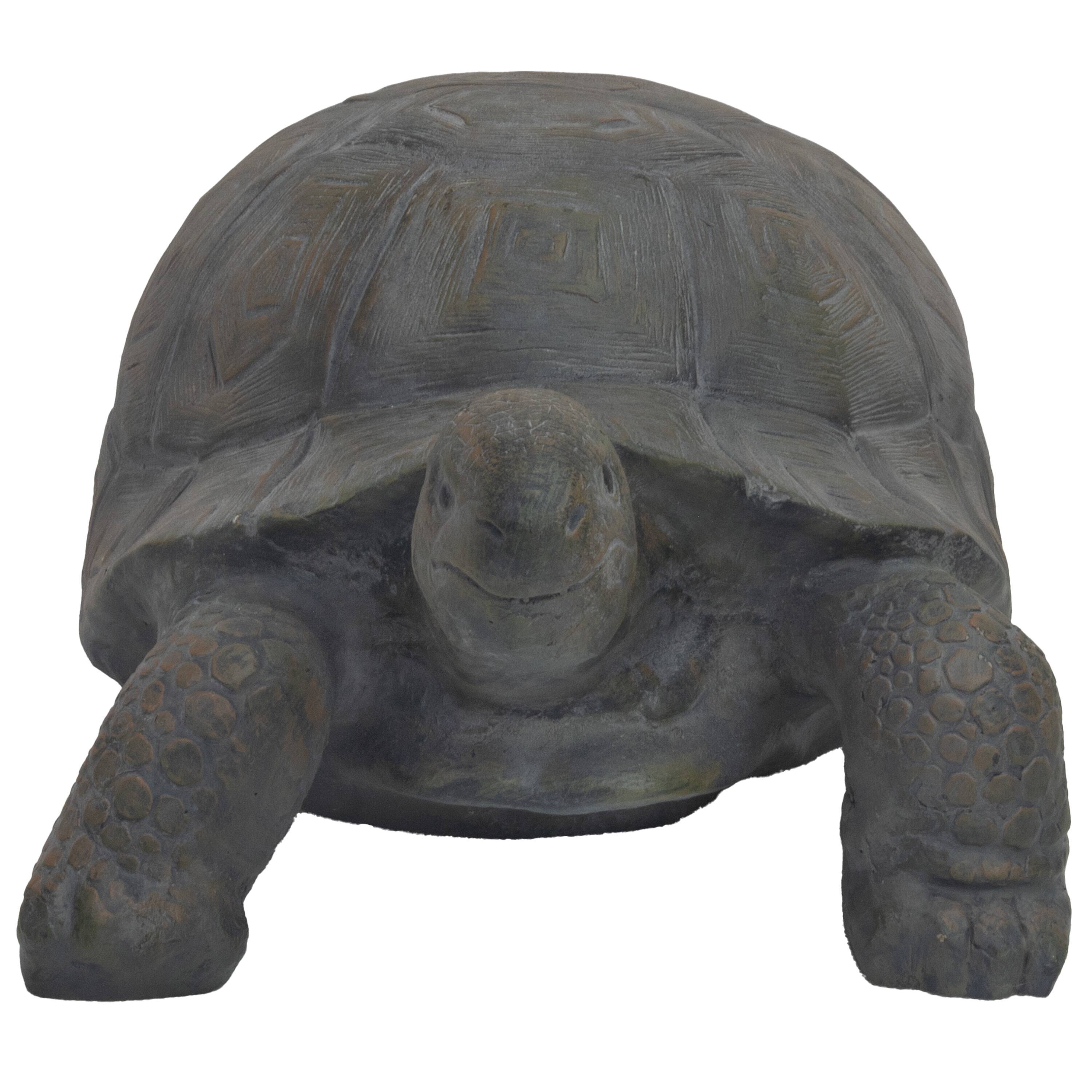 Alt View 6. Sunnydaze - Todd the Tortoise Indoor and Outdoor Statue - 30 in - Light Brown.
