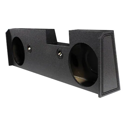 Front. QPower - QPower Dual 12" Q Bomb Subwoofer Box for GMC/Chevy 14-16 4-Door Crew Cab Trucks - Black.