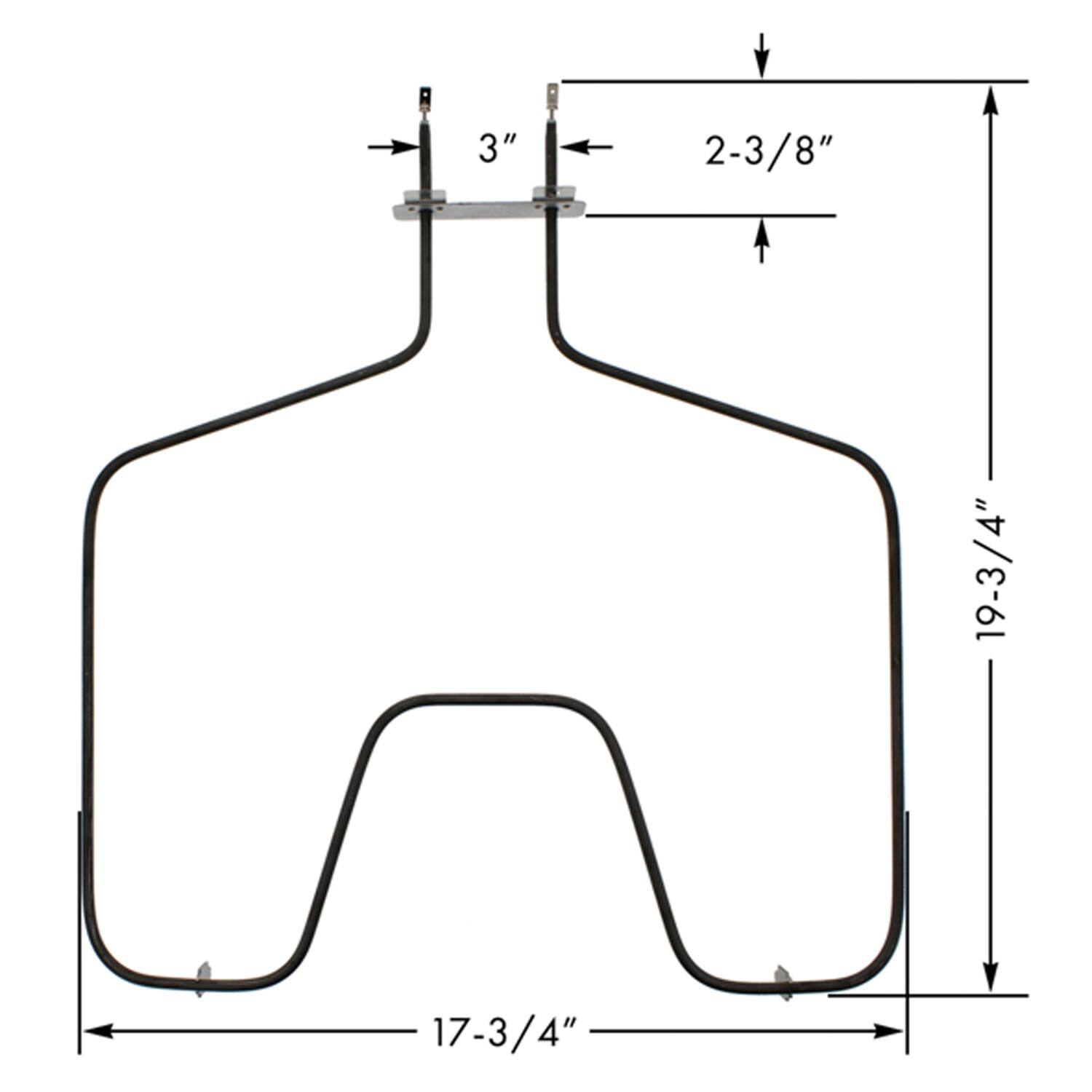 3" 2-3/8" 19-3/4" 17-3/4"