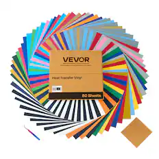 VEVOR Affordable, Reliable, Home Improvement
VEVOR Support Center, www.vevor.com/support
Heat Transfer Vinyl!
80 Sheets