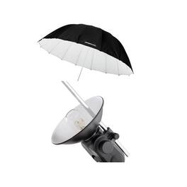 Westcott - 7' Parabolic Umbrella White/Black w/Streaklight Umbrella Kit