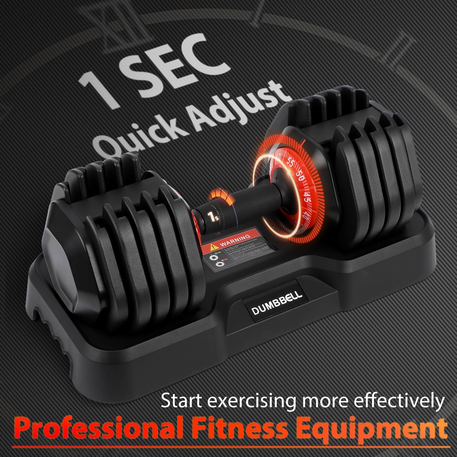 1 SEC Quick Adjust

55 55 150 50 1 45 1

AR WARNING

DUMBBELL

Start exercising more effectively

Professional Fitness Equipment