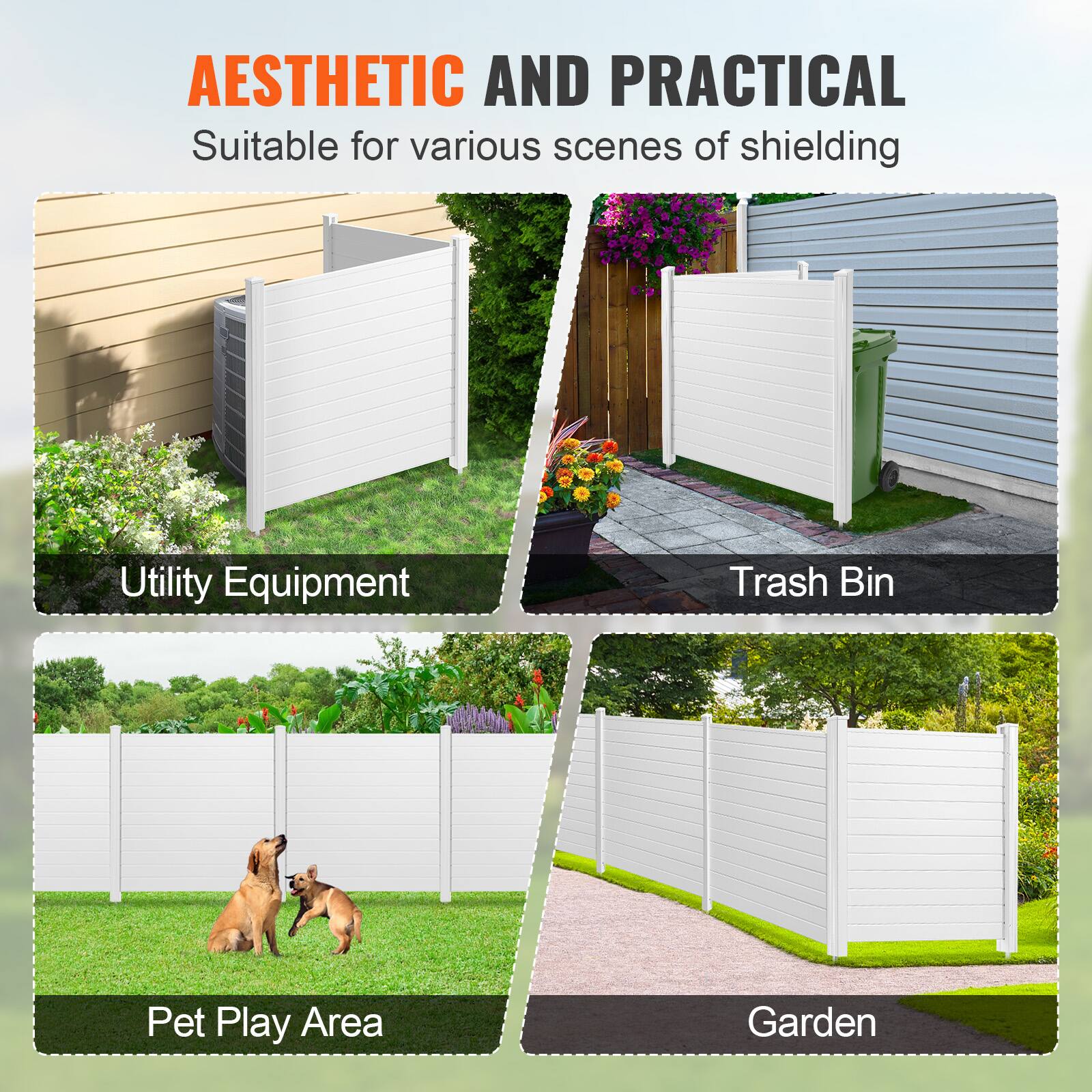 AESTHETIC AND PRACTICAL
Suitable for various scenes of shielding
Utility Equipment
Trash Bin
Pet Play Area
Garden