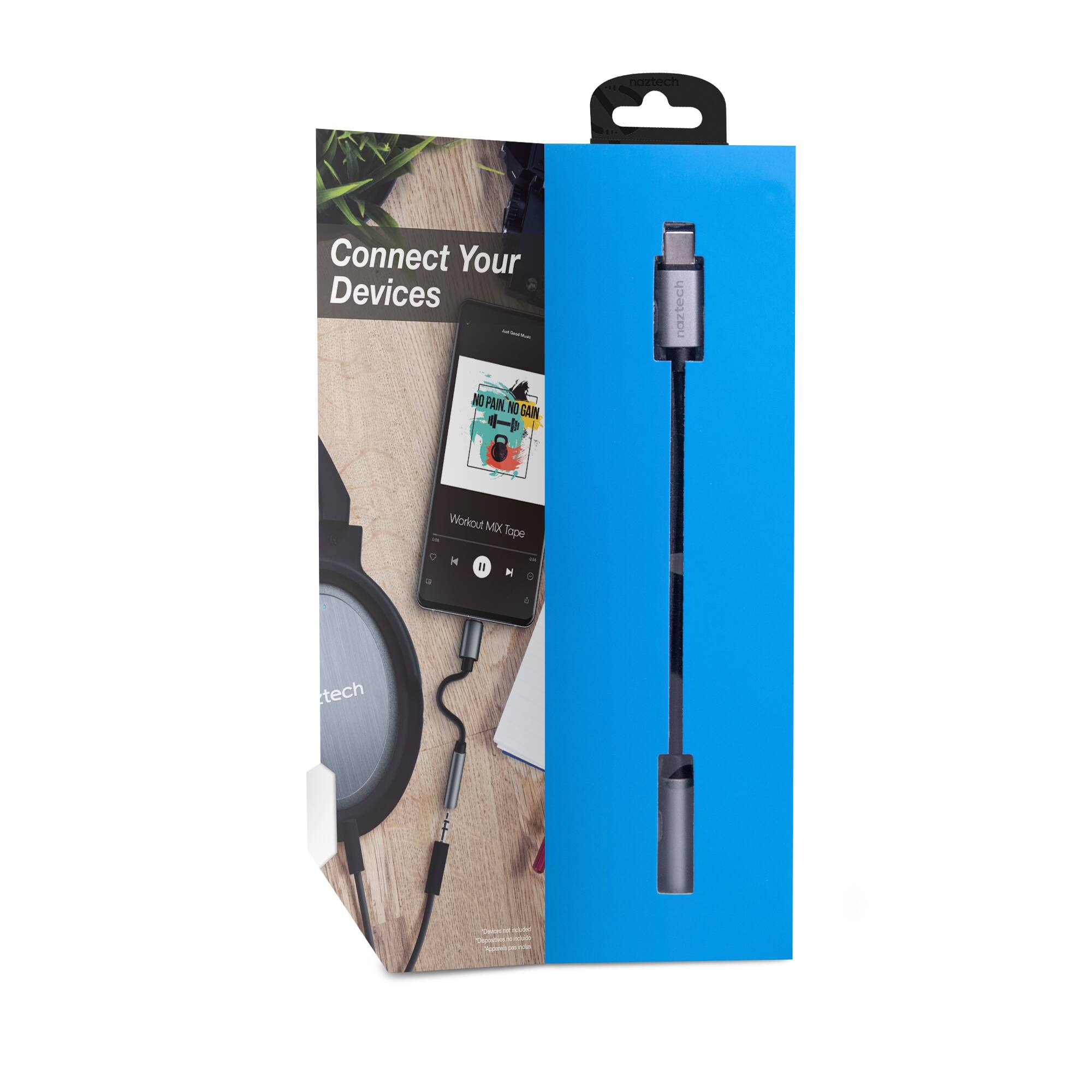 naztech Connect Your Devices naztech NO PAIN NO GAIN e A Workout MX Tope a H I N - 4 tech V aidr 1 - A ..