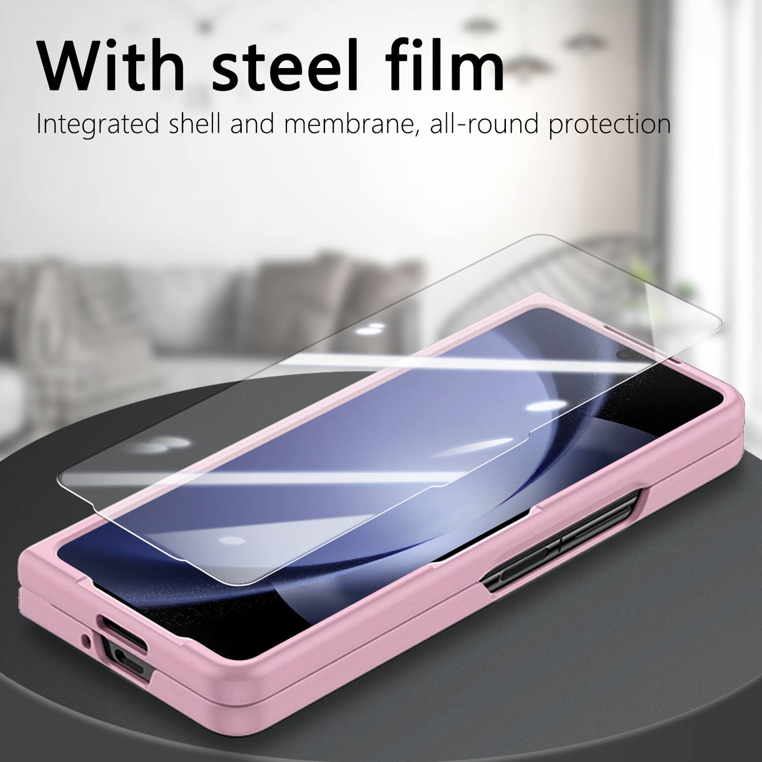 With steel film  
Integrated shell and membrane, all-round protection