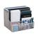 Front. Mind Reader - Desktop Organizer, Vertical File Storage, Letter Size, Office, Metal Mesh, 12.15"L x 9.5"W x 9.5"H - Silver.