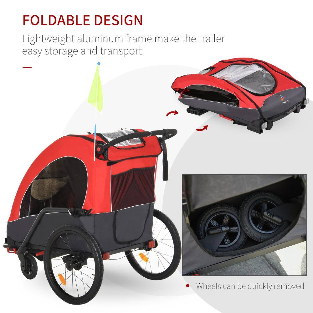 FOLDABLE DESIGN  
Lightweight aluminum frame makes the trailer easy storage and transport  

- Wheels can be quickly removed