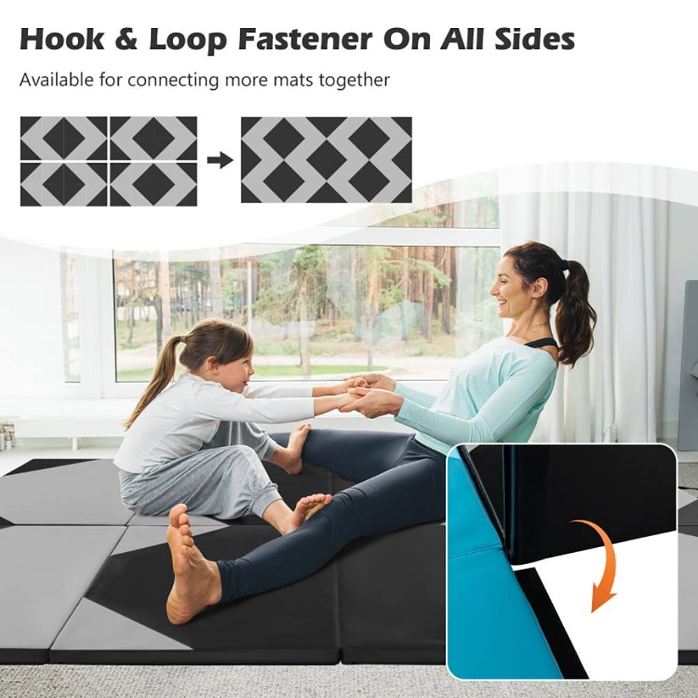 Hook & Loop Fastener On All Sides  
Available for connecting more mats together