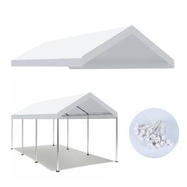 APRILSOUL - 10x20 Ft Replacement Canopy Cover Garage Top Tent Shelter Waterproof UV and Tear Resistant Only Cover Frame Not Include