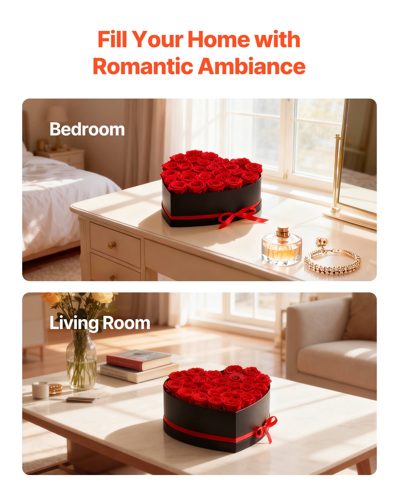 Fill Your Home with Romantic Ambiance

Bedroom

Living Room