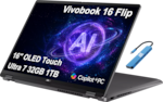 Vivobook 16 Flip 16" OLED Touch Ultra 7 32GB 1TB ASUS Copilot + PC
