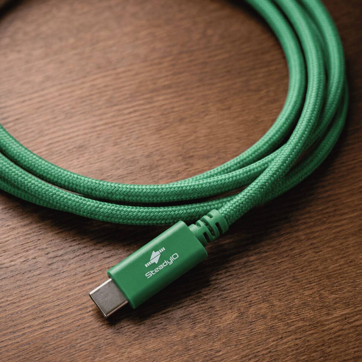 Alt View 6. Glyph Technologies - Glyph Technologies Connect+ 240W 80Gbps USB 4.0 Type-C Cable, Green, 6.6'.