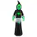 Front. Costway - 8 FT Giant Halloween Inflatable Ghost Blow up Ghost Decoration with Built-in LED Lights and Mirror Face - Black + Green.