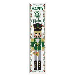 Jardine - Colorado State Rams 11" x 46" Nutcracker Holiday Leaner Sign - White