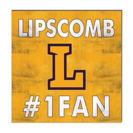 Jardine - Lipscomb Bisons 10" x 10" #1 Fan Plaque - Yellow