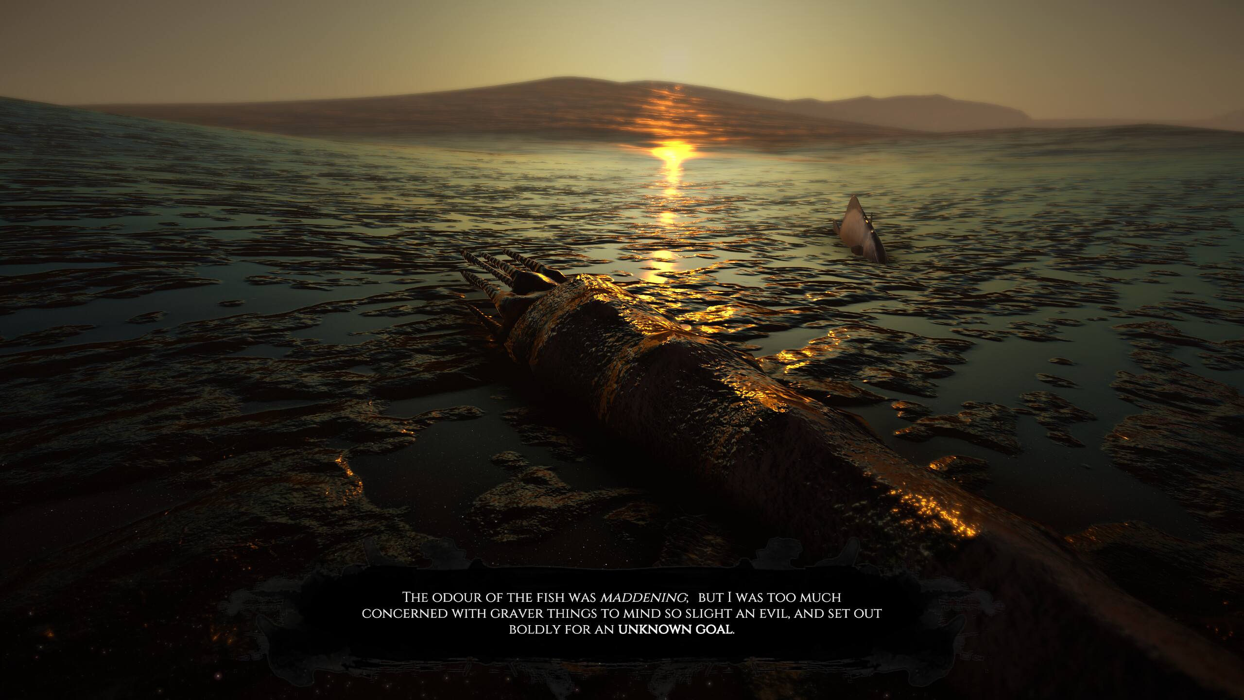 The odour of the fish was maddening. But I was too much concerned with graver things to mind so slight an evil, and set out boldly for an unknown goal.