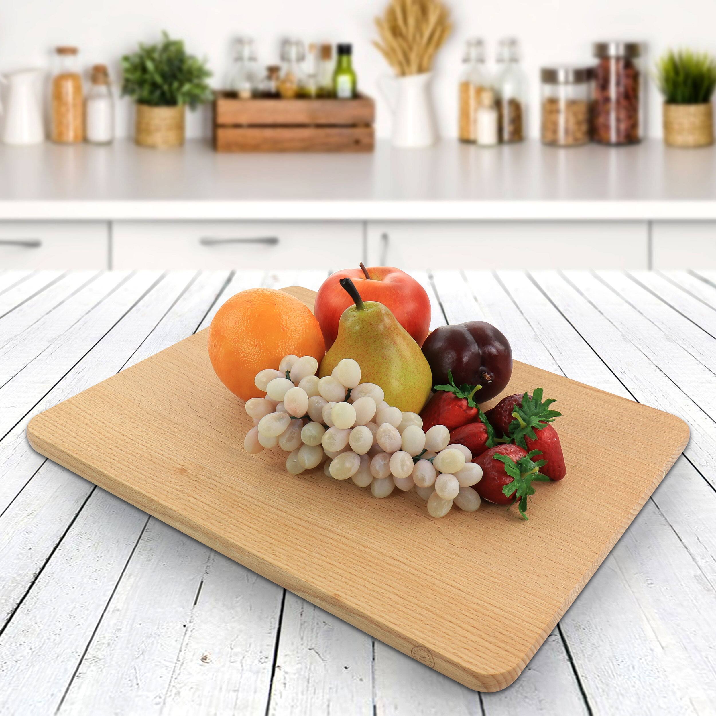 Alt View 5. Martha Stewart - Martha Stewart 14 x 11 inch Beech Wood Cutting Board - Light Brown.
