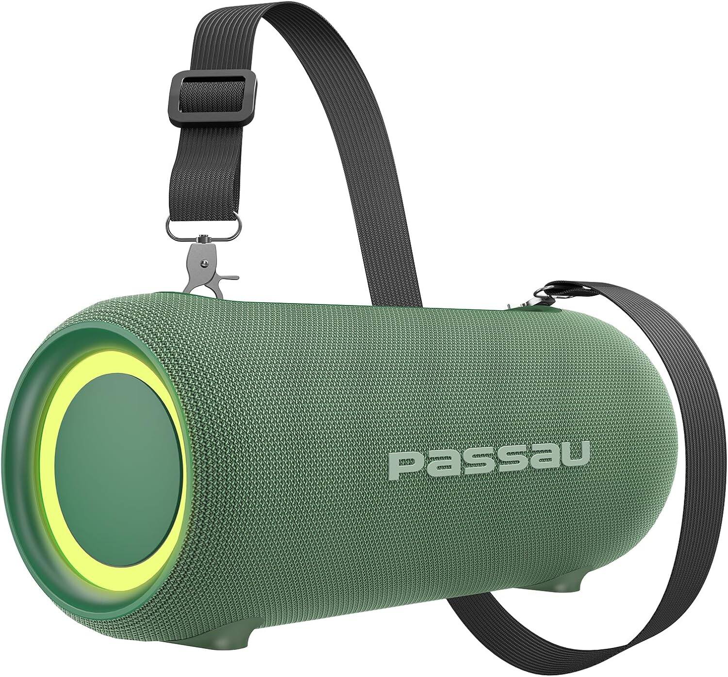 Front. FINEAK - Portable Bluetooth Speakers Loud 40W Peak Stereo Sound - Green.